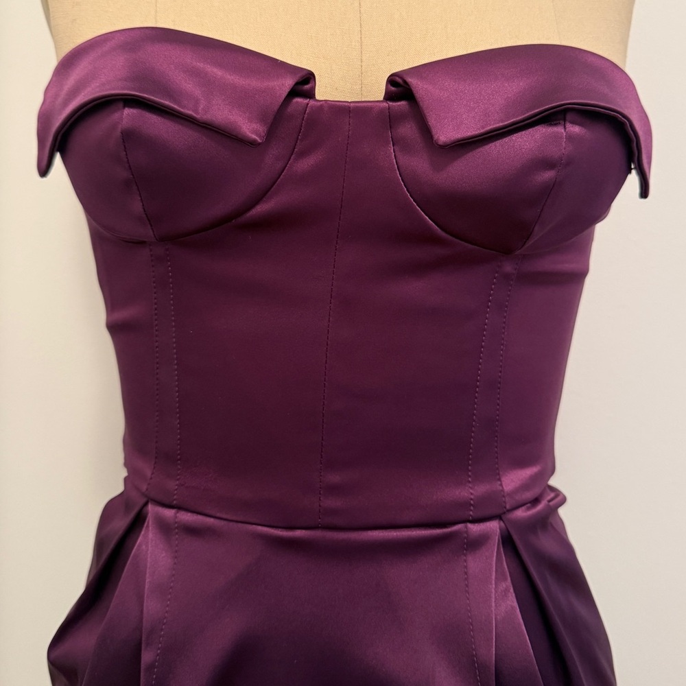 Dolce & Gabbana Strapless Dress in Deep Purple - Picture 6 of 7